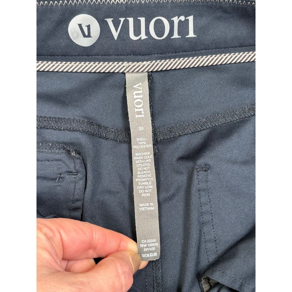 Vuori Men’s Meta Pants Size 30x31 Navy Blue Athleisure Comfort Athletic Slim - Picture 7 of 7